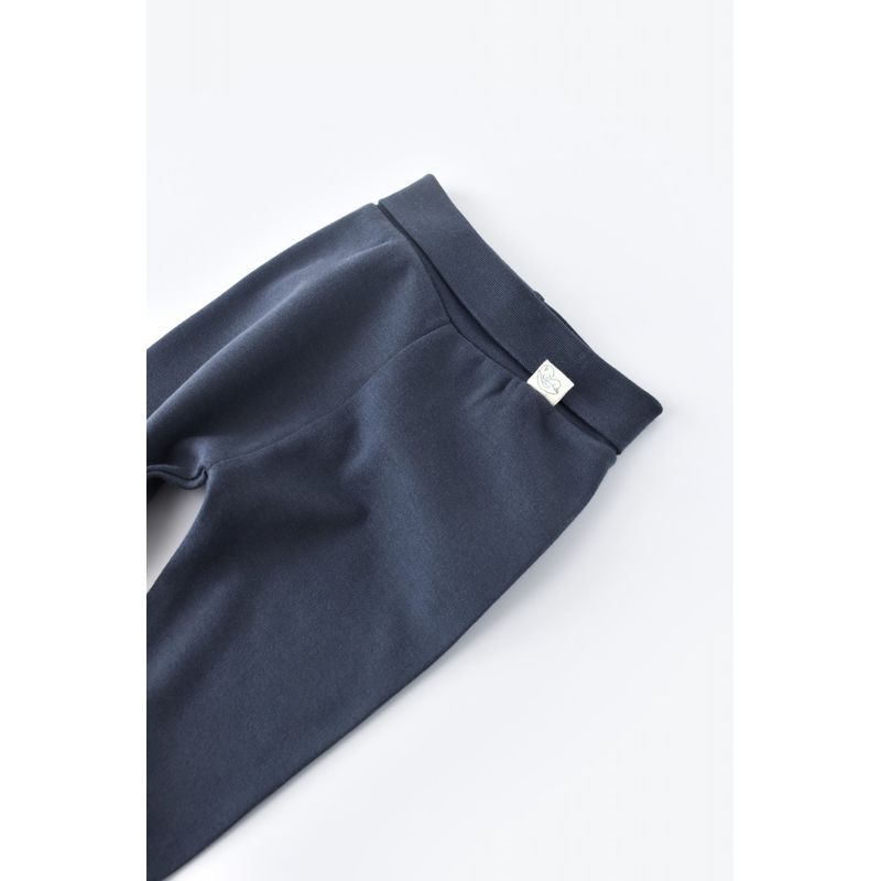 Fashion, accesorii si bijuterii - Copii - Imbracaminte copii - Pantaloni copii - Pantaloni cu Botosei - Bumbac organic Bleumarin BabyCosy (Marime: 6-9 luni) - Infinity.ro