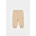 Fashion, accesorii si bijuterii - Copii - Imbracaminte copii - Pantaloni copii - Pantaloni cu buzunare laterale, Two thread, 100%bumbac organic - Stone, BabyCosy (Marime: 6-9 luni) - Infinity.ro