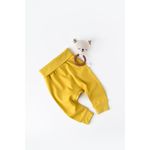 Fashion, accesorii si bijuterii - Copii - Imbracaminte copii - Pantaloni copii - Pantaloni Bebe Unisex din bumbac organic Galben deschis BabyCosy (Marime: 9-12 luni) - Infinity.ro