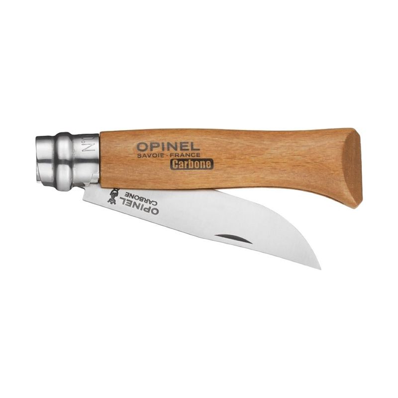 Sport si Outdoor - Camping - Cutite, bricege si accesorii - Cutite si bricege - Cutit de buzunar N°08, otel carbon, 8,5cm, "Carbone" - Opinel - Infinity.ro