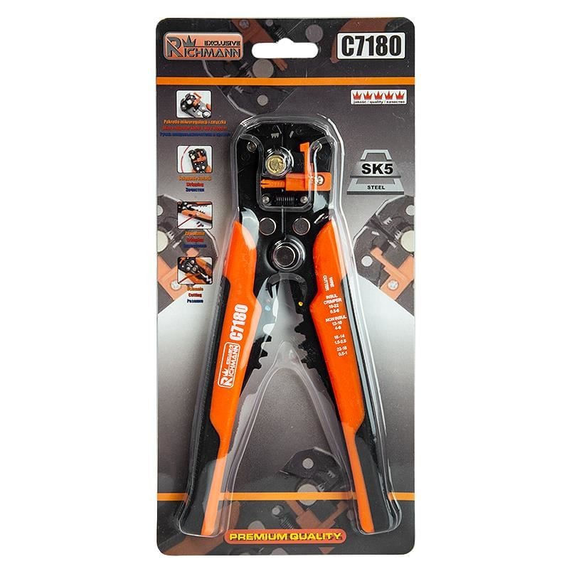 Casa si Gradina - Constructii - Scule de mana si unelte - Clesti si patenti - Cleste automat pentru dezizolat, sertizat, taiat cablu electric, Richmann Exclusive - Infinity.ro