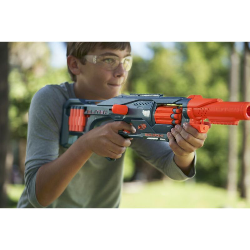 Jucarii, Copii si Bebe - Jucarii si jocuri - Jucarii de rol - Arme de jucarie - Blaster Nerf Elite 2.0 - Eaglepoint Rd 8, 16 proiectile - Infinity.ro