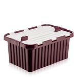 Casa si Gradina - Mobilier - Organizare si depozitare - Cutii depozitare - Cutie depozitare 18 L, cu capac incorporat, din plastic color - Infinity.ro