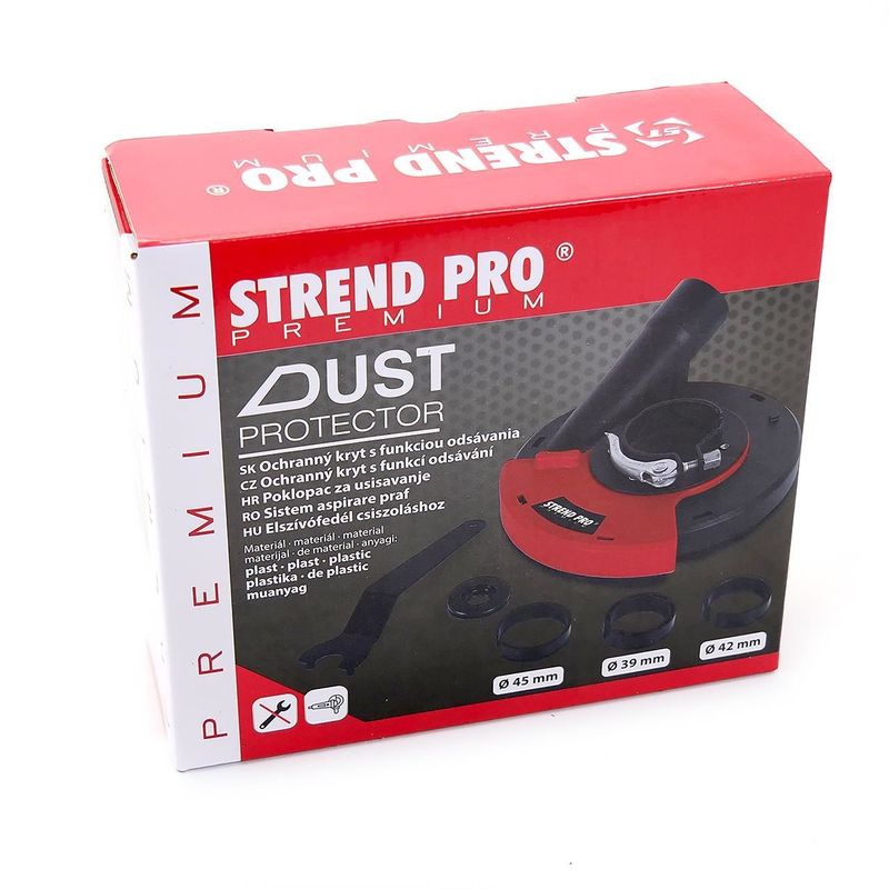 Casa si Gradina - Constructii - Scule electrice si accesorii - Accesorii polizare si slefuire - Aparatoare pentru polizor unghiular (flex) cu sistem de aspiratie 115/125 mm, Strend Pro - Infinity.ro
