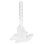 Casa si Gradina/Constructii/Gresie si faianta/Accesorii gresie si faianta - Set distantiere pentru sistem de nivelare si aliniere a placilor ceramice, LS122, alb, set 100 buc, 1 mm - Infinity.ro