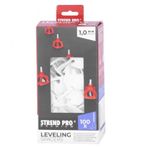 Casa si Gradina/Constructii/Gresie si faianta/Accesorii gresie si faianta - Set distantiere pentru sistem de nivelare si aliniere a placilor ceramice, LS122, alb, set 100 buc, 1 mm - Infinity.ro