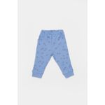 Fashion, accesorii si bijuterii - Copii - Imbracaminte copii - Pantaloni copii - Set 2 pantalonasi Printed, BabyCosy, 50% modal+50% bumbac, Ecru/Lavanda (Marime: 3-6 Luni) - Infinity.ro