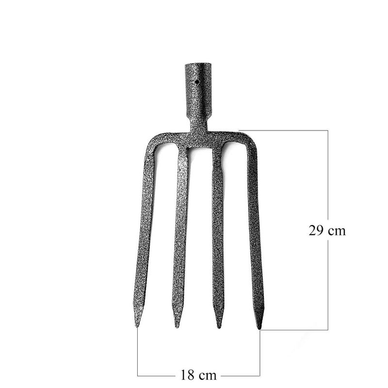 Casa si Gradina - Gradinarit si plante - Unelte gradinarit - Furci - Furca pentru sapat, 4 dinti lati, fier, 25 cm, Strend Pro - Infinity.ro