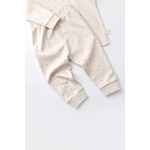 Fashion, accesorii si bijuterii - Copii - Imbracaminte copii - Treninguri si compleuri copii - Set bluzita cu maneca lunga si pantaloni lungi - bumbac organic 100% - Crem cu buline, BabyCosy (Marime: 18-24 Luni) - Infinity.ro