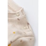 Fashion, accesorii si bijuterii - Copii - Imbracaminte copii - Treninguri si compleuri copii - Set bluzita cu maneca lunga si pantaloni lungi - bumbac organic 100% - Crem cu buline, BabyCosy (Marime: 18-24 Luni) - Infinity.ro