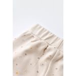 Fashion, accesorii si bijuterii - Copii - Imbracaminte copii - Treninguri si compleuri copii - Set bluzita cu maneca lunga si pantaloni lungi - bumbac organic 100% - Crem cu buline, BabyCosy (Marime: 18-24 Luni) - Infinity.ro