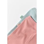 Fashion, accesorii si bijuterii - Copii - Imbracaminte copii - Pantaloni copii - Set 2 pantaloni bebe unisex din bumbac organic si modal - Mint/Rose, BabyCosy (Marime: 12-18 Luni) - Infinity.ro