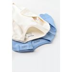 Fashion, accesorii si bijuterii - Copii - Imbracaminte copii - Body-uri copii - Set 2 body-uri cu maneca lunga bebe unisex -100% bumbac organic - Ecru/Bleu, BabyCosy (Marime: 9-12 luni) - Infinity.ro