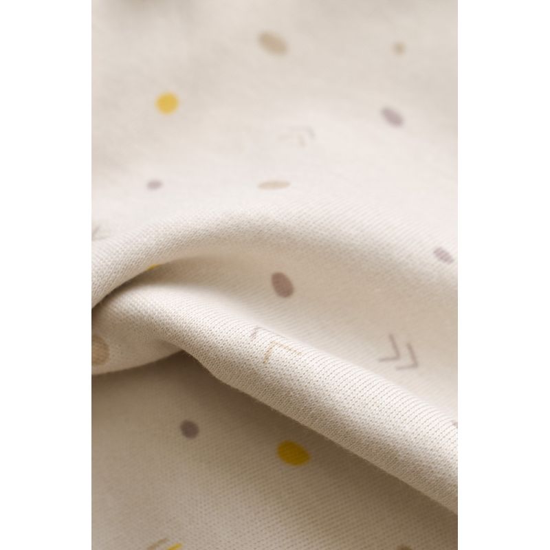 Fashion, accesorii si bijuterii - Copii - Imbracaminte copii - Body-uri copii - Set 2 body-uri cu maneca lunga petreceute bebe unisex -100% bumbac organic - Crem cu buline, BabyCosy (Marime: 6-9 luni) - Infinity.ro
