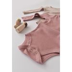 Fashion, accesorii si bijuterii - Copii - Imbracaminte copii - Body-uri copii - Set de 2 body-uri cu maneca lunga din bumbac organic si modal - Roz/Blush BabyCosy (Marime: 3-6 Luni) - Infinity.ro
