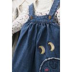 Fashion, accesorii si bijuterii - Copii - Imbracaminte copii - Body-uri copii - Set rochita cu body pentru fetite Monster, Tongs baby (Culoare: Gri, Marime: 6-9 luni) - Infinity.ro