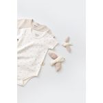 Fashion, accesorii si bijuterii - Copii - Imbracaminte copii - Body-uri copii - Set 2 body-uri bebe unisex -100% bumbac organic - Ecru cu buline, BabyCosy (Marime: 18-24 Luni) - Infinity.ro