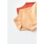 Fashion, accesorii si bijuterii - Copii - Imbracaminte copii - Body-uri copii - Set 2 body-uri fara maneci bebe unisex -100% bumbac organic - Mustar/ Scortisoara, BabyCosy (Marime: 9-12 luni) - Infinity.ro