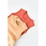 Fashion, accesorii si bijuterii - Copii - Imbracaminte copii - Body-uri copii - Set 2 body-uri fara maneci bebe unisex -100% bumbac organic - Mustar/ Scortisoara, BabyCosy (Marime: 9-12 luni) - Infinity.ro