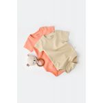 Fashion, accesorii si bijuterii - Copii - Imbracaminte copii - Body-uri copii - Set 2 body-uri bebe unisex -100% bumbac organic - Roz/Crem, BabyCosy (Marime: 18-24 Luni) - Infinity.ro