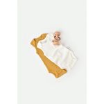 Fashion, accesorii si bijuterii - Copii - Imbracaminte copii - Body-uri copii - Set 2 body-uri fara maneci bebe unisex din bumbac organic si modal - Mustar/Ecru, BabyCosy (Marime: 18-24 Luni) - Infinity.ro