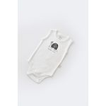 Fashion, accesorii si bijuterii - Copii - Imbracaminte copii - Salopete copii - Set Broscuta cu salopeta si body din 80%bumbac organic si 20% poliester - Antracit, BabyCosy (Marime: 3-6 Luni) - Infinity.ro