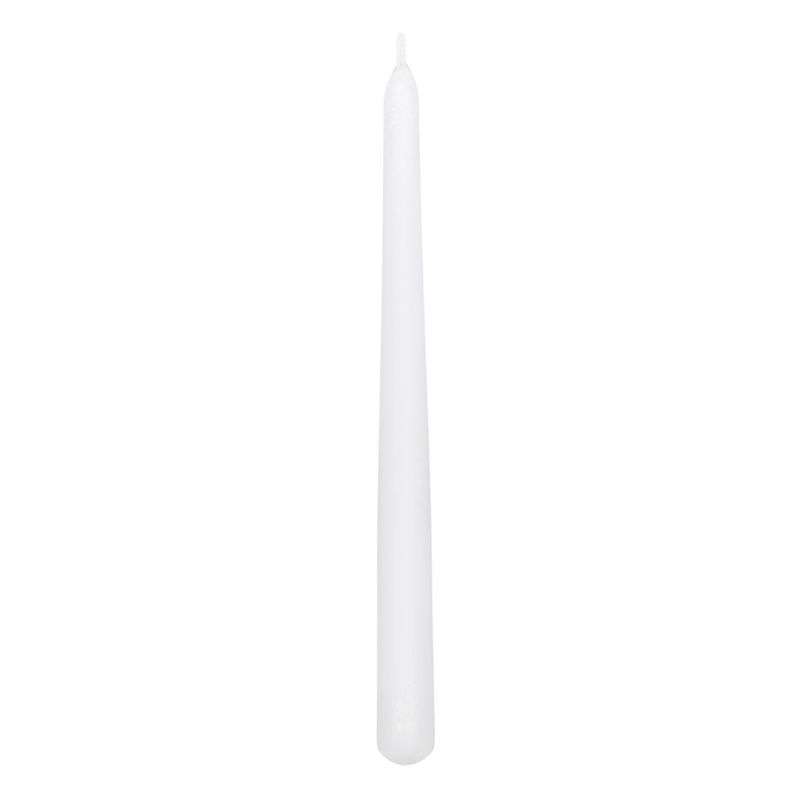 Casa si Gradina - Decoratiuni - Aromaterapie si lumanari - Lumanari si candele - Lumanare decorativa sfesnic, parafina, culoare alba, 2.5 x 25cm - Infinity.ro