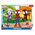 Jucarii, Copii si Bebe - Jucarii si jocuri - Jocuri si puzzle - Puzzle - Puzzle copii trefl spidey si prietenii minunati, 25 piese, multicolor, 4+ ani - Infinity.ro