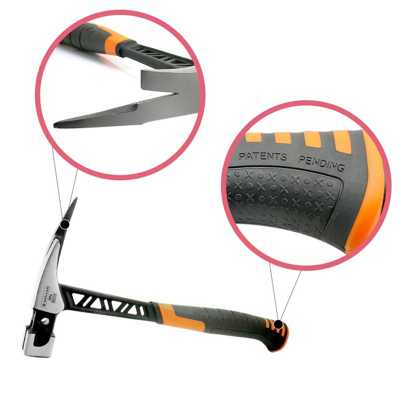 Casa si Gradina - Constructii - Scule de mana si unelte - Ciocane si dalti - Ciocan dulgher monolit industrial cu suport magnetic pentru cui, 600g - RICHMANN EXCLUSIVE - Infinity.ro