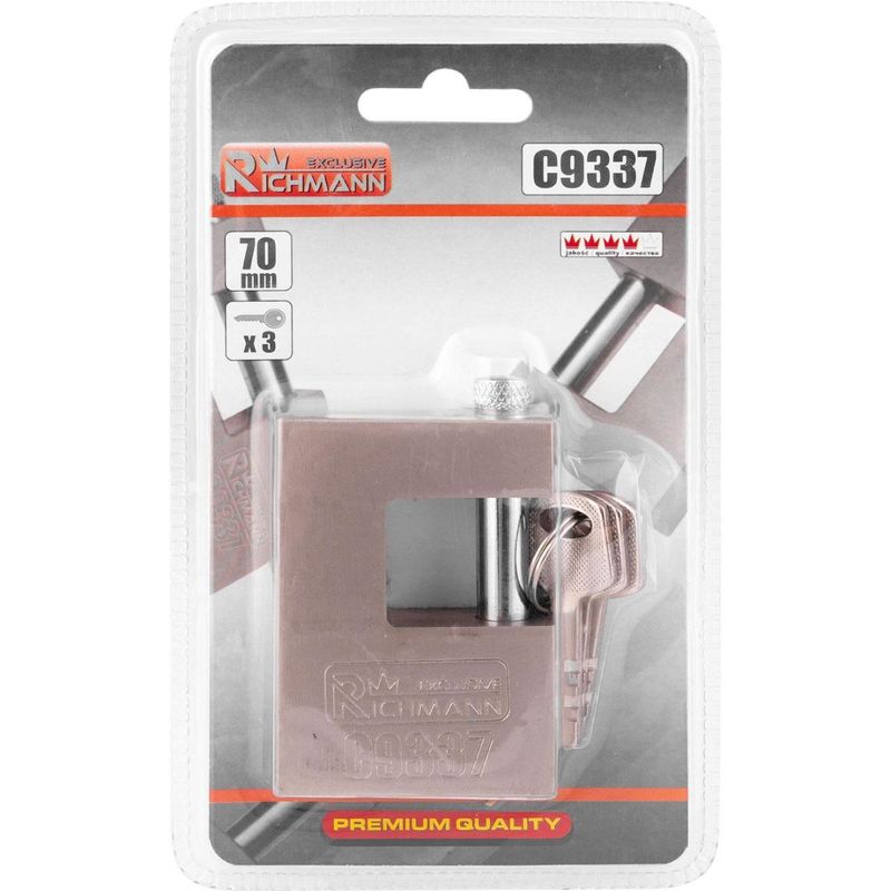 Casa si Gradina - Constructii - Feronerie si accesorii - Lacate - Lacat dreptunghiular, 70 mm, RICHMANN EXCLUSIVE - Infinity.ro