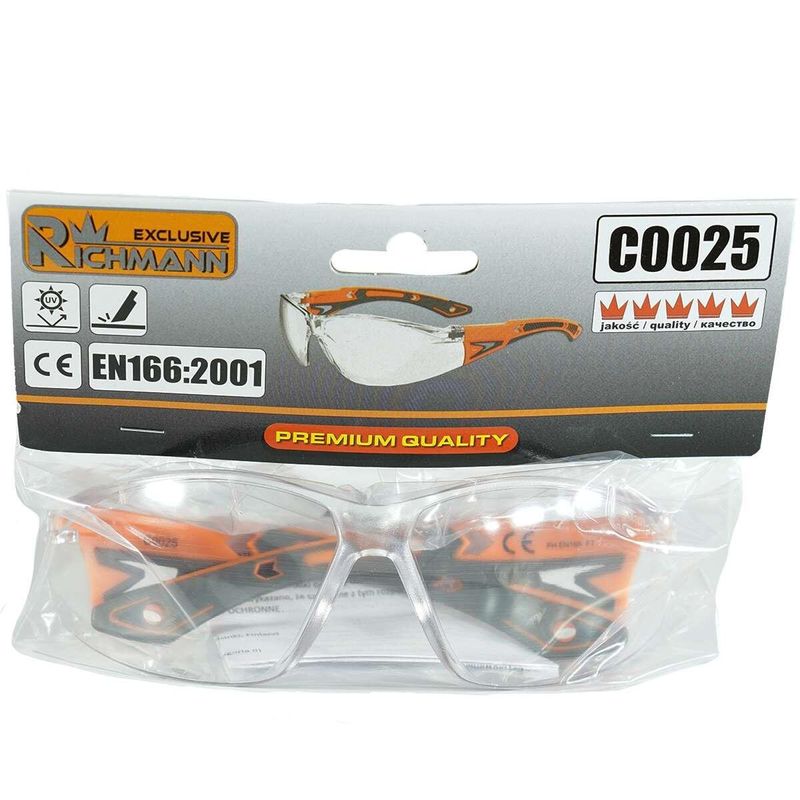 Casa si Gradina - Constructii - Echipamente de lucru - Ochelari protectia muncii si Viziere protective - Ochelari protectie, transparenti, rezistenta UV, Richmann Exclusive - Infinity.ro