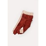 Fashion, accesorii si bijuterii - Copii - Imbracaminte copii - Pantaloni copii - Set 2 pantaloni bebe unisex din bumbac organic si modal - Caramiziu/Somon, BabyCosy (Marime: 6-9 luni) - Infinity.ro