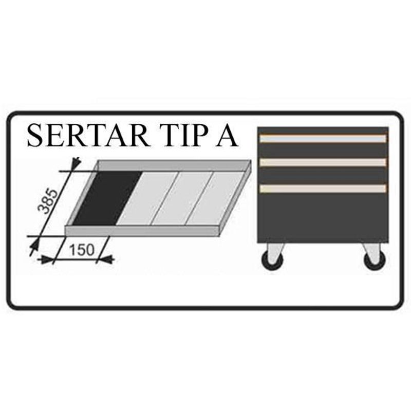 Casa si Gradina - Constructii - Scule de mana si unelte - Clesti si patenti - Set clesti izolati, sertar TIP A (385x150 mm) pentru dulap mobil, 1000V, 160-180 mm, 4 buc, RICHMANN EXCLUSIVE - Infinity.ro