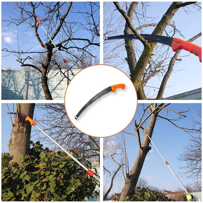 Casa si Gradina - Constructii - Scule de mana si unelte - Bomfaiere si fierastraie - Fierastrau taiat crengi 350mm teflonat cu gaura pentru maner prelungitor - Infinity.ro