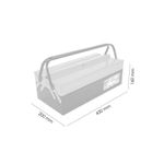 Casa si Gradina - Constructii - Depozitare, transport si protectie - Organizatoare si cutii scule - Cutie scule metalica, 2 manere, 43x20x16 cm, Richmann Exclusive - Infinity.ro