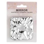 Ingrijire personala si Cosmetice - Machiaj - Oglinzi cosmetice - Oglinda buzunar, jb beauty, dubla, argintie, 7.5 x 7.5cm - Infinity.ro