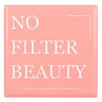 Ingrijire personala si Cosmetice - Machiaj - Oglinzi cosmetice - Oglinda de voiaj cu led, model boss lady/no filter beauty, 6 led-uri, 7 x 7 cm, negru/roz - Infinity.ro