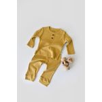 Fashion, accesorii si bijuterii - Copii - Imbracaminte copii - Treninguri si compleuri copii - Set bluzita cu maneca lunga si pantaloni lungi din bumbac organic si modal - Sofran BabyCosy (Marime: 6-9 luni) - Infinity.ro