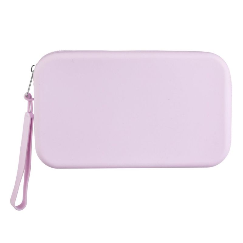 Ingrijire personala si Cosmetice - Machiaj - Portfarduri si genti cosmetice - Portfard silicon, lila, 20x 2.5 x 11.5 cm, maner detasabil - Infinity.ro