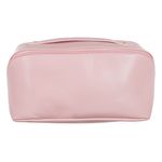 Ingrijire personala si Cosmetice - Machiaj - Portfarduri si genti cosmetice - Portfard valiza, model 2 compartimente, fermoar diagonal, culoare roz, dimensiuni 27 x 12 x 12 cm - Infinity.ro