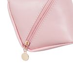 Ingrijire personala si Cosmetice - Machiaj - Portfarduri si genti cosmetice - Portfard valiza, model 2 compartimente, fermoar diagonal, culoare roz, dimensiuni 27 x 12 x 12 cm - Infinity.ro