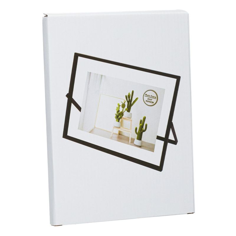 Market - Cadouri - Rame si albume foto - Rama foto metalica, transparenta, suport negru, 22 x 17cm - Infinity.ro