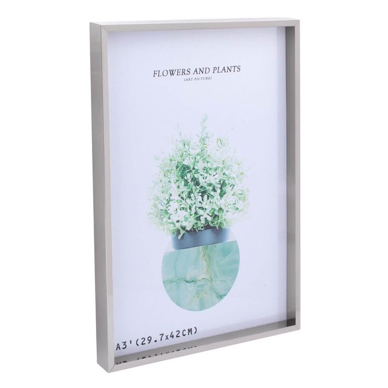 Market - Cadouri - Rame si albume foto - Rama foto decorativa, plastic, dimensiune a3, culoare argintie - Infinity.ro