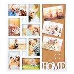 Market - Cadouri - Rame si albume foto - Rama foto colaj, model home, alb, 8 poze, dimensiune 48 x 54 cm, sticla - Infinity.ro