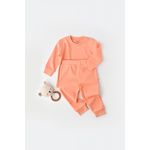 Fashion, accesorii si bijuterii - Copii - Imbracaminte copii - Treninguri si compleuri copii - Set bluzita cu maneca lunga si pantaloni lungi - bumbac organic 100% - Roz, BabyCosy (Marime: 18-24 Luni) - Infinity.ro