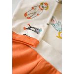 Fashion, accesorii si bijuterii - Copii - Imbracaminte copii - Treninguri si compleuri copii - Set bluzita cu maneca lunga si pantaloni lungi, 100% bumbac organic, BabyCosy, Portocaliu (Marime: 9-12 luni) - Infinity.ro