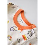 Fashion, accesorii si bijuterii - Copii - Imbracaminte copii - Treninguri si compleuri copii - Set bluzita cu maneca lunga si pantaloni lungi, 100% bumbac organic, BabyCosy, Portocaliu (Marime: 9-12 luni) - Infinity.ro