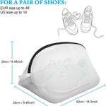 Electronice si Electrocasnice - Masini si uscatoare de rufe - Accesorii masini de spalat si uscatoare - Set 2 Saculeti din poliester cu fermoar pentru spalarea si protejarea pantofilor si a hainelor de dimensiuni mici, 42 x 24 x 24 - Infinity.ro