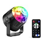 Casa si Gradina - Corpuri si surse de iluminat - Iluminat comercial si industrial - Proiectoare si lampi de lucru - Proiector Disco LED RGB cu Telecomanda, Senzori de Sunet, 7 moduri diferite de iluminare, 9 x 8,5 cm - Infinity.ro
