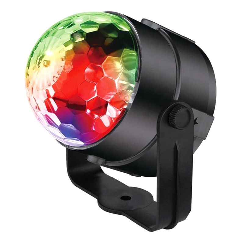 Casa si Gradina - Corpuri si surse de iluminat - Iluminat comercial si industrial - Proiectoare si lampi de lucru - Proiector Disco LED RGB cu Telecomanda, Senzori de Sunet, 7 moduri diferite de iluminare, 9 x 8,5 cm - Infinity.ro